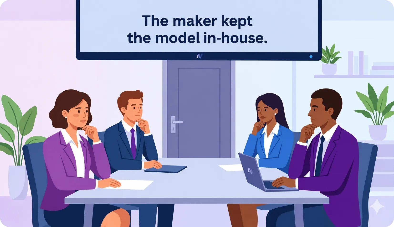 The maker kept the model in-house. Three governance questions for your boardroom.