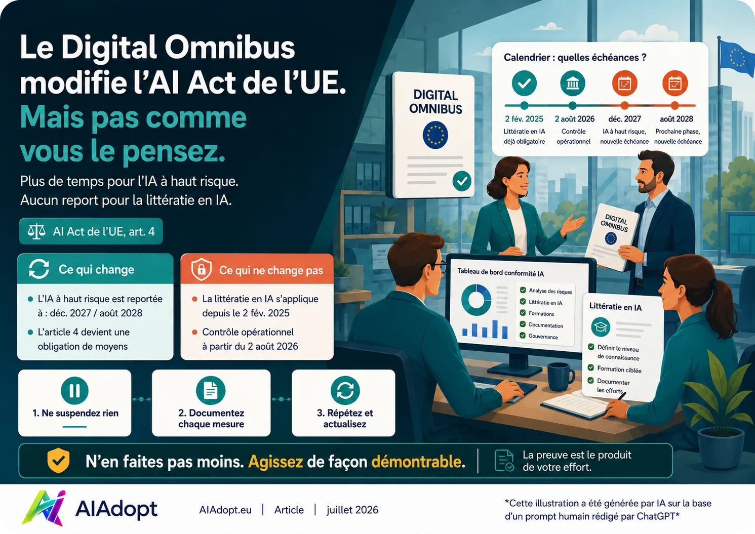 Le Digital Omnibus modifie l'EU AI Act. Mais pas comme vous le pensez.