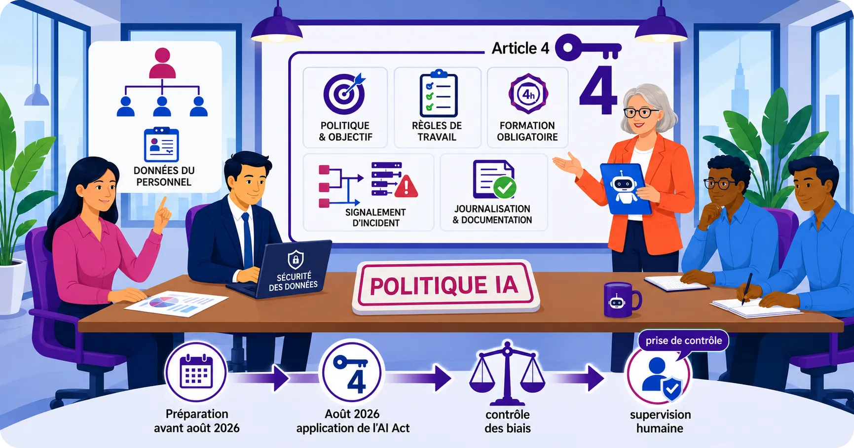 Une politique IA en deux pages : le modèle que vous pouvez remplir aujourd'hui