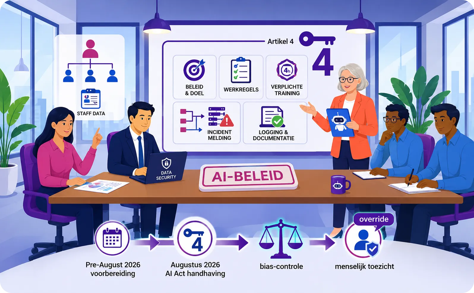 AI-beleid in 2 pagina's: het sjabloon dat u vandaag kunt invullen